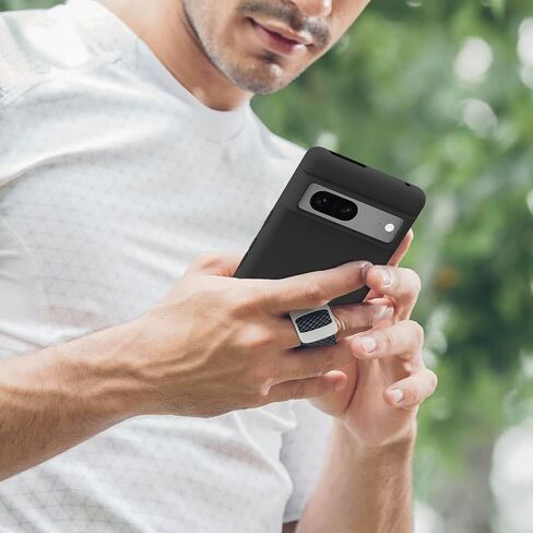 Vanjua Case Compatible with Google Pixel 7, Stylish Silicone Slim Full Body Protective Phone Cover for Google Pixel 7 Case 6.3 inch Black in Kuwait
