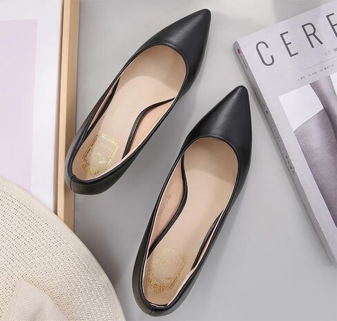 WUIWUIYU Womens Lovely Colors Low Kitten Heel Pointed Toe Dress Work Wedding Pumps Bridal Shoes in Kuwait