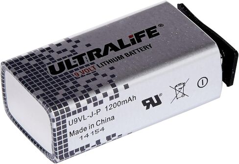 Ultralife Lithium Battery (9 Volt, E-Block, U9VL, U9VL-J-P, 1200 mAh, Economy Set of 10) in Saudi Arabia