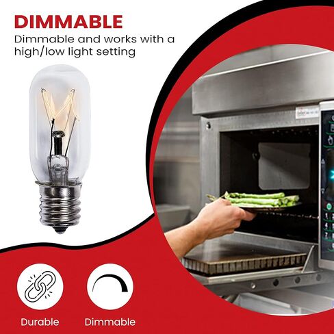 استبدال لمبة الهيمالايا الخفيفة لمصابيح ملح الهيمالايا المتوسطة/الكبيرة والصخور والمصابيح المتوهجة طويلة الأمد E12 قاعدة الشمعدانات القابلة للتعتيم حزمة من 6 (25W-T6-6PK) in Kuwait