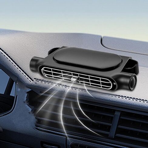 Car Rear Seat Cooling Fan with USB Cable Universal Electric Air Circulator for SUV, RV, Truck, Black, 17.5cmx7.5cmx3.4cm in Saudi Arabia