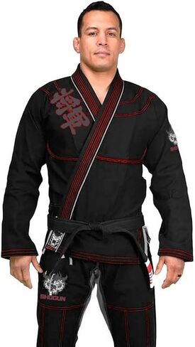 SHOGUN Fight Jiu Jitsu Gi إصدار خاص فاخر 450 جرام من القطن المنسوج باللؤلؤ BJJ in Kuwait