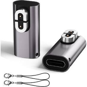 Charger Adapter 4 Pack Replacement for Shokz Headphones, USB C Magnetic Charger Straight Converter,Compatible with Aftershokz Aeropex, OpenRun Pro/Air/Mini, OpenComm2, Openswim Pro