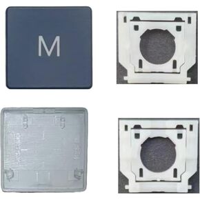 Replacement Letter M Keycap Keys and Hinges Compatible for Surface Laptop 3/4/5/6/7 13.5/15inch 1867 1868 1872 1873 1950 1951 1952 1953 2033 2036 Keyboard M Key Cap (Dark Grey)
