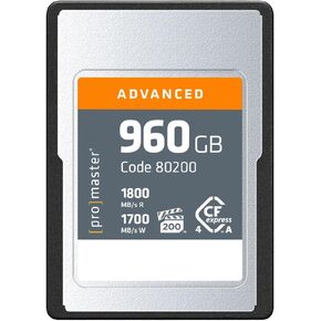 ProMaster CFexpress 4.0 Type A 960GB Advanced Memory Card, (Model 80200)