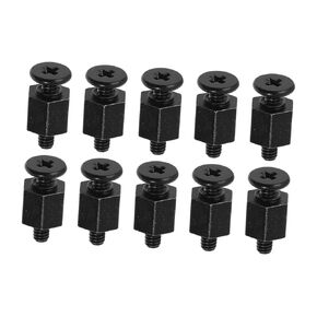 Balacoo Hexagon Head Screws for M.2 Mounting Kit Computer Motherboard Standoff Screws Black 10pcs Set