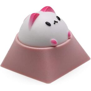 KPREPUBLIC Hammer Bubble CAT Artisan KEYCAP Compatible with Cherry MX Topre HHKB switches and Black Yellow Green Blue red Pink (Pink White for HHKB)