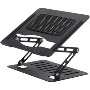 Foldable Tablet and Laptop Stand, Stable Metal Laptop Stand, Tablet PC Cooling Stand, Dark Gray