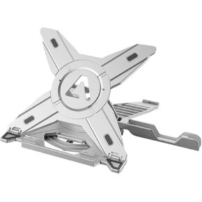 Laptop Stand 360 ° Rotary Stand with Adjustable Angles of The Telephone Holder, White