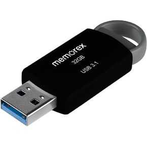 32GB Memorex USB 3.1 Flash Drive – Transfer Speeds Up to 10x Faster Than USB 2.0, Latest USB 3.1 Gen 1 Technology, Lightweight Design, for Daily File Management, Type-A Connector