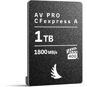 angelbird av pro cfexpress بطاقة ذاكرة سوداء 1 تيرابايت ، نوع cfexpress ، 1750 ميجابايت/ثانية ، قراءة 400 ميجابايت/ثانية ، USB3.2 Gen 2 ، كاميرا احترافية متوافقة
