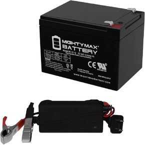 Mighty Max Battery 12V 12AH Battery Replacement for Haijiu 6-DFM-12A + 12V Charger