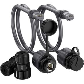 2 Pack Starlink Gen 3 & Mini Ethernet Adapter, 2000Mbps 24AWG Cable, IP68 Waterproof Protection SPX to RJ45 Coupler for Standard/Mini Dish (Starlink V3 Accessories)