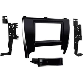 منفرد DIN DIN DIN CAR Stereo Radio ISO DIN تثبيت مجموعة DASH KIT متوافقة مع Toyota Camry (DASH KIT) 2015 2016 2017