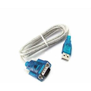 USB to RS232 Serial Port 9 Pin DB9 Cable Serial COM Port Adapter Convertor Blue