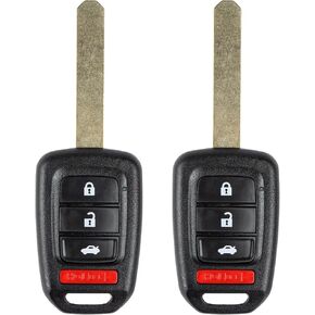 استبدال مفتاح FOB لعام 2013 2014 2015 Honda Accord/ 14 15 Civic Car بدون مفتاح التحكم عن بعد ، MLBHLIK6-1T 35118-T2A-A20 ، 4 أزرار ، 2pcs
