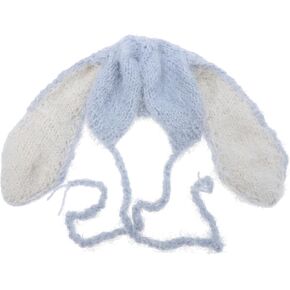 Ear Beanie Hat for Newborns Warm Ears Hood for Photography Soft Knit Cap for Memorable Moments Grey