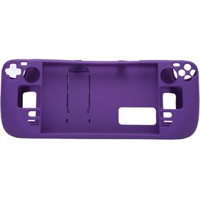 Steam Deck Kickstand Protective Case Hands Full Fingerprint Proof Cover Ergonomic Design for Enhanced Grip (Blue)