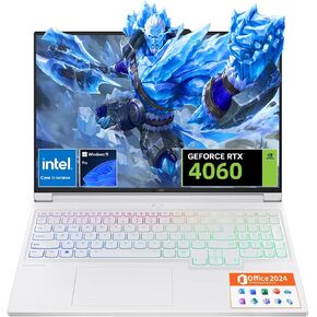 Lenovo 2025 Legion 7i Gaming Laptop, NVIDIA RTX 4060, Intel i7-14700HX(Up to 5.5 GHz, Beat i9-13900HX), 16" LCD IPS WQXGA 240Hz, 64 GB DDR5 + 4 TB SSD, Wi-Fi 6E, Windows 11 Pro - MS Office Pro