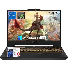 ASUS TUF F17 Gaming Laptop, 17.3'' 2560 x 1440 WQHD 240 Hz Screen, GeForce RTX 4070 Laptop, Intel i7-13620H(Up to 4.90 GHz), 64 GB RAM, 2 TB SSD, Backlit KB, Office Pro Lifetime & Windows 11 Pro