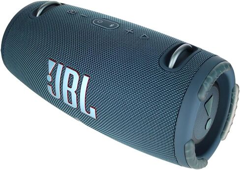 JBL Xtreme 3 مكبر صوت بلوتوث المحمول ، IP67 مقاوم للماء ، 15 ساعة وقت (أزرق) (JBLXTREME3BLAM) + كابل AUX + كابل USB-C + كابل ميكروفيات in Kuwait