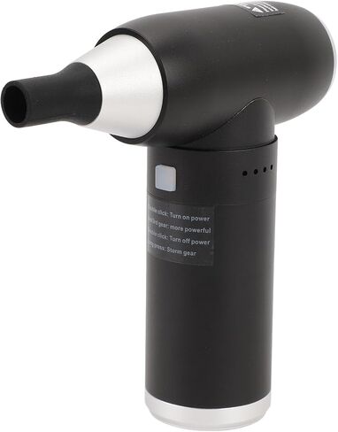 Ymiko Compressed Air Duster, Turbofan Blower Powerful Airflow Low Noise 6000mAh Battery USB Rechargeable Portable Electric Air Duster Portable Air Duster for Office Home Travel in Saudi Arabia
