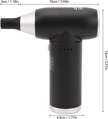 Ymiko Compressed Air Duster, Turbofan Blower Powerful Airflow Low Noise 6000mAh Battery USB Rechargeable Portable Electric Air Duster Portable Air Duster for Office Home Travel in Saudi Arabia