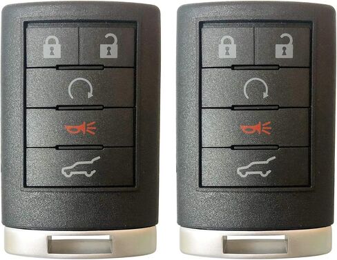 Car Key Fob for 2006 2007 2008 2009 2010 2011 2012 2013 Cadillac CTS DTS STS Remote 5 Button FCCID:OUC6000066 ;by AUTO KEY MAX (Pair) in Kuwait