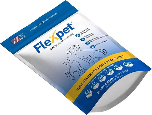 Maximum Strength Soft Chews – All-Natural Pain Reliever for Dogs with Glucosamine and Cetyl Myristoleate (CM8), Hip and Joint Supplement, Anti-Inflammatory: Trial Pack - 30 Soft Chews in Kuwait