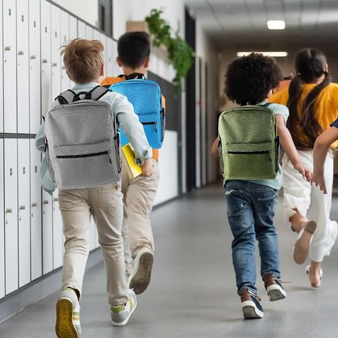 Silkfly 12 Pcs School Backpacks for Kids with 12 Zipper Pencil Pouch Lightweight Bookbags Bulk Classic Pencil Case School Supplies in Saudi Arabia