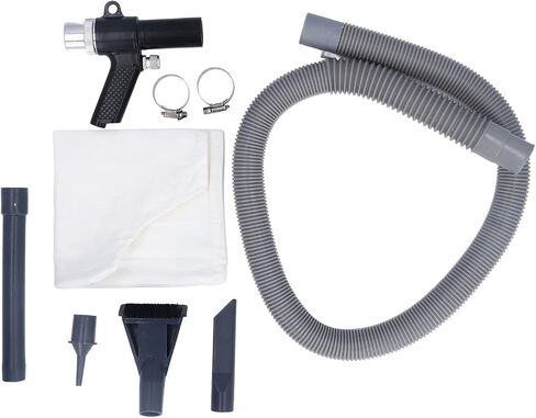 Double Dourge Air Duster ، سبيكة الصلب شفط الشفط الأداة الهوائية مع مرفقات فوهة ، مفتاح قابل للتعديل للمنزل ، ورشة العمل ، موقع البناء in Kuwait
