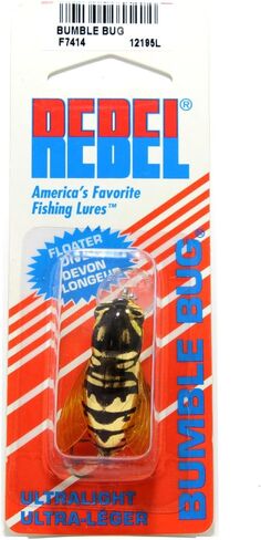 Rebel Lures Bumble Bug Topwater/Crankbait Fishing Lure, 1 1/2 Inch, 7/64 Ounce in Kuwait