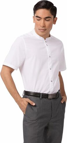 Chef Works Men's Mens Seersucker Shirt Button Down Shirt in Saudi Arabia
