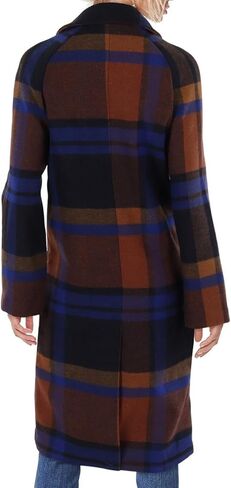 Avec Les Filles Double-Face Plaid Raglan Coat in Kuwait