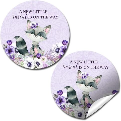 ملصقات استحمام للأطفال من Little Deer Woodland تحت عنوان Baby Sprinkle للفتيات، ملصقات شكرًا لك، ملصقات دائرية مقاس 40 2 بوصة من AmandaCreation، رائعة لمفضلات الحفلات، وأختام المغلفات وحقائب الهدايا الجيدة in Kuwait