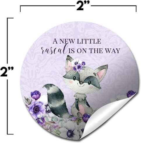 ملصقات استحمام للأطفال من Little Deer Woodland تحت عنوان Baby Sprinkle للفتيات، ملصقات شكرًا لك، ملصقات دائرية مقاس 40 2 بوصة من AmandaCreation، رائعة لمفضلات الحفلات، وأختام المغلفات وحقائب الهدايا الجيدة in Kuwait