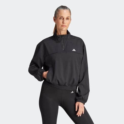 adidas Women's Aeroready Training Essentials Woven Quarter-Zip in Saudi Arabia