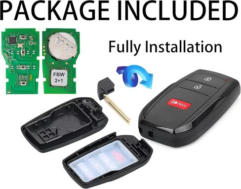 Smart Key for Toyota Corolla Cross 2022-2025, Alliskeys Vehicle Proximity Remote Control Key Fob Replacement for Corolla Cross HYQ14FBW 8990H-0A010 231451-2561 in Kuwait