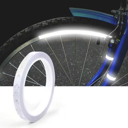 Reflective Tape Outdoor Waterproof 0.4IN*8m Reflective Stickers Stick on Reflector Tape Night Safety Warnning Tapes Reflective Strips for Clothing Trailer Motorcycle Bicycles Mailbox Red in Saudi Arabia