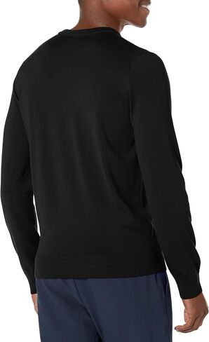Lacoste Men's Crew Neck Merino Wool Sweater, Bordeaux, Medium in Saudi Arabia