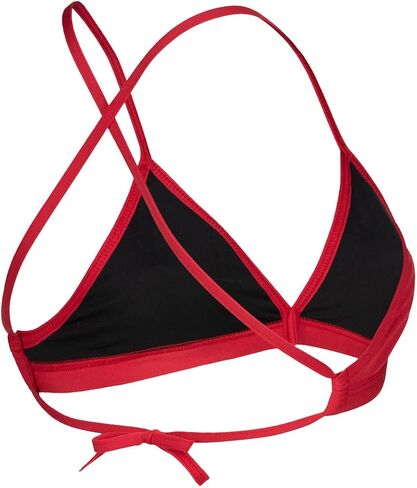 ARENA Women's Standard Team Swim Top Tie Back Solid, Black-White, 34 in Saudi Arabia