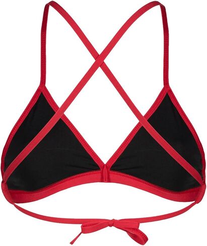 ARENA Women's Standard Team Swim Top Tie Back Solid, Black-White, 34 in Saudi Arabia