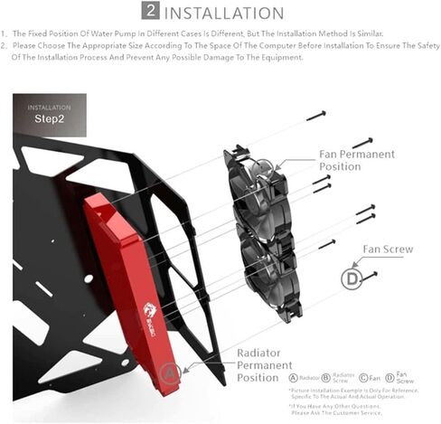 Bykski 480mm × 30 مم سلسلة RC Series PC PC Water Boading Chaiator ، 120 مم × 4 ، مروحة رباعية (CR-RD480RC-TN-V2)-أبيض in Kuwait