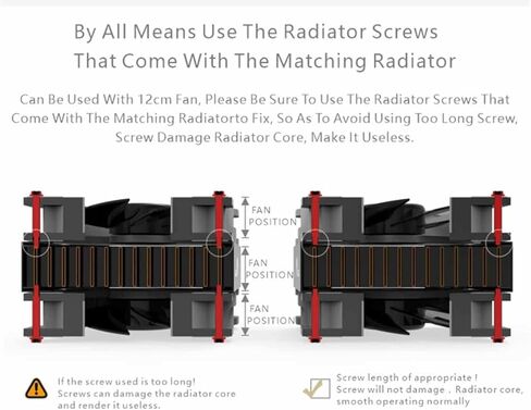 Bykski 480mm × 30 مم سلسلة RC Series PC PC Water Boading Chaiator ، 120 مم × 4 ، مروحة رباعية (CR-RD480RC-TN-V2)-أبيض in Kuwait