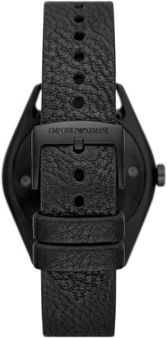 Armani Giovanni Quartz Black Dial Black Leather Men's Watch AR11210 in Saudi Arabia