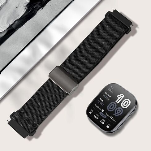 نايلون مغناطيسي مقاس 22 مم متوافق مع Amazfit Bip 6/Amazfit Bip 5 Watch Band ، Platic Soft Sport Brishband Presentize for Amazfit GTR 4/3 in Kuwait