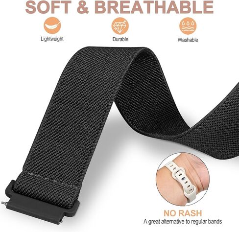 نايلون مغناطيسي مقاس 22 مم متوافق مع Amazfit Bip 6/Amazfit Bip 5 Watch Band ، Platic Soft Sport Brishband Presentize for Amazfit GTR 4/3 in Kuwait