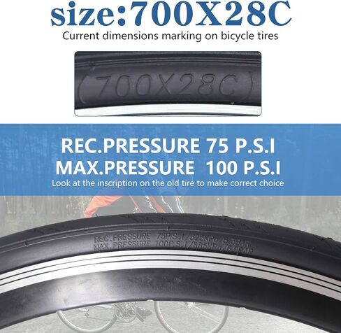 2 Pack 700x28C Bike Tire 700C 60 TPI Foldable Repalcement Bicycle Tires for Road Bicycle in Saudi Arabia