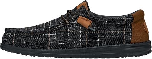 Hey Dude Wally Plaid Navy Size 9 | Men’s Shoes | Men's Slip-on Loafers | Comfortable & Light-Weight in Saudi Arabia