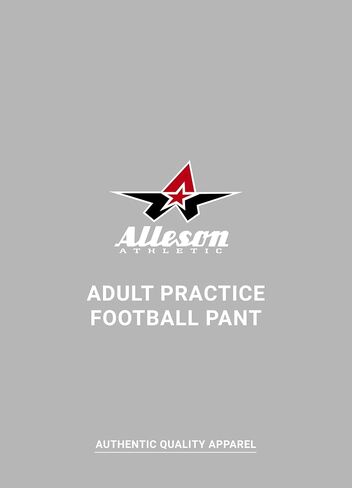 Alleson Athletic Men's Adult Practice Football Pant in Saudi Arabia